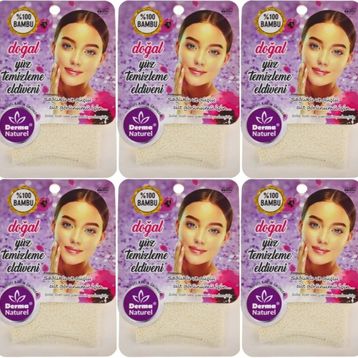 Derma Naturel 6xMS-32 Yüz Temizleme Eldiveni
