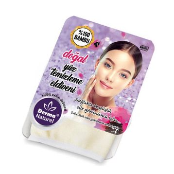 Derma Naturel Bambu Yüz Temizleme Eldiveni