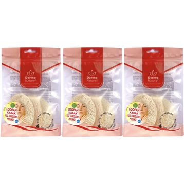 Derma Naturel Loofah 3xMS-06 Yüz Temizleme Lifi