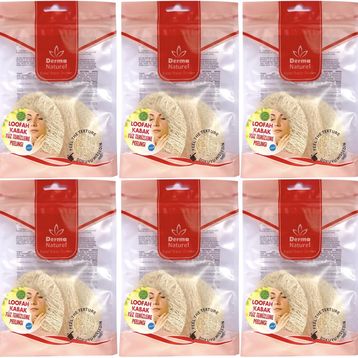 Derma Naturel Loofah 6xMS-06 Yüz Temizleme Lifi