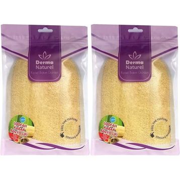Derma Naturel Loofah Kabak Havlu 2xMS-11 Banyo Eldiveni