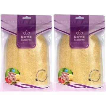 Derma Naturel Loofah Kabak Havlu 2xMS-11 Banyo Eldiveni