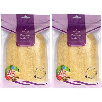 Derma Naturel Loofah Kabak Havlu 2xMS-11 Banyo Eldiveni