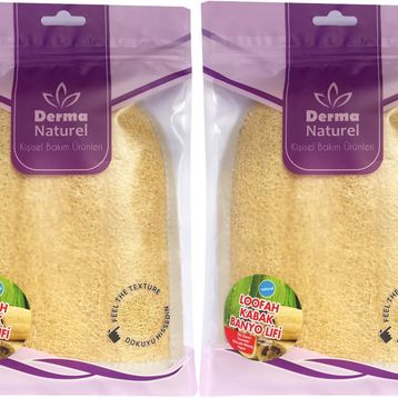 Derma Naturel Loofah Kabak Havlu 2xMS-11 Banyo Eldiveni