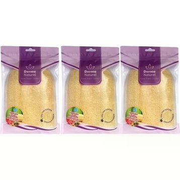 Derma Naturel Loofah Kabak Havlu 3xMS-11 Banyo Eldiveni