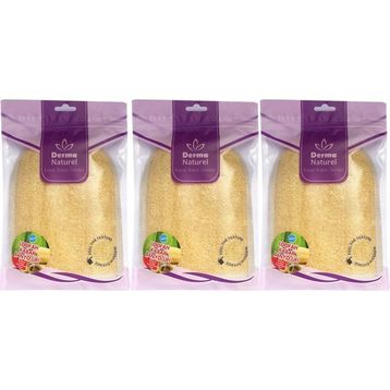 Derma Naturel Loofah Kabak Havlu 3xMS-11 Banyo Eldiveni