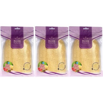 Derma Naturel Loofah Kabak Havlu 3xMS-11 Banyo Eldiveni