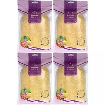 Derma Naturel Loofah Kabak Havlu 4xMS-11 Banyo Eldiveni