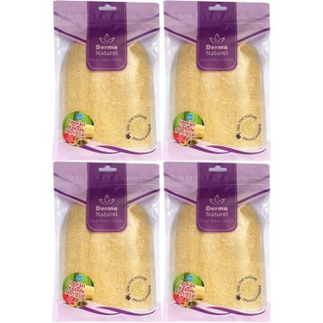 Derma Naturel Loofah Kabak Havlu 4xMS-11 Banyo Eldiveni
