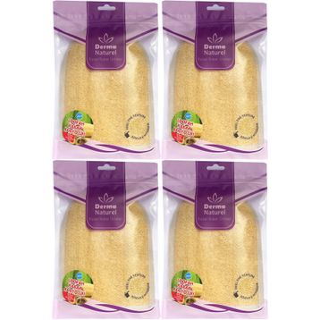 Derma Naturel Loofah Kabak Havlu 4xMS-11 Banyo Eldiveni