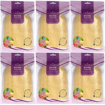 Derma Naturel Loofah Kabak Havlu 6xMS-11 Banyo Eldiveni