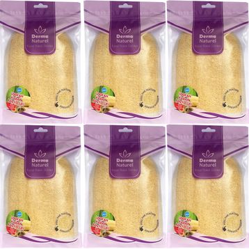 Derma Naturel Loofah Kabak Havlu 6xMS-11 Banyo Eldiveni