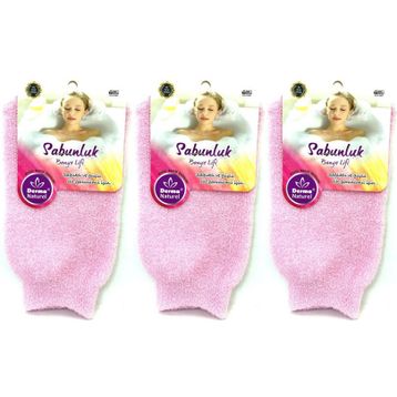 Derma Naturel MS-30 3'lü Sabunlu Banyo Lifi