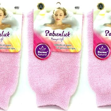 Derma Naturel MS-30 3'lü Sabunlu Banyo Lifi