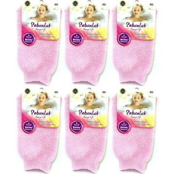 Derma Naturel MS-30 6'lı Sabunlu Banyo Lifi
