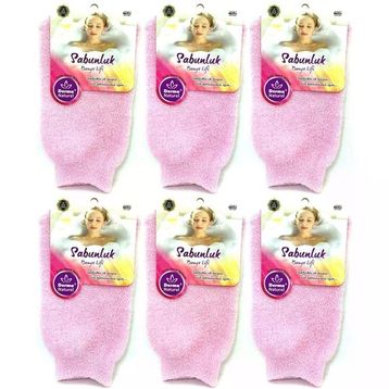 Derma Naturel MS-30 6'lı Sabunlu Banyo Lifi