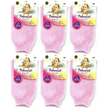 Derma Naturel MS-30 6'lı Sabunlu Banyo Lifi