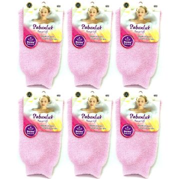 Derma Naturel MS-30 6'lı Sabunlu Banyo Lifi