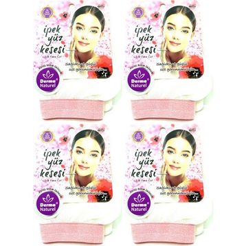 Derma Naturel Ms 31 4'lü İpek Yüz Kesesi