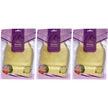 Derma Naturel Palmiye Lifi Örme 3xMS-04 Banyo Eldiveni