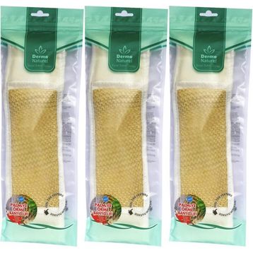 Derma Naturel Palmiye Örme İpli 8x24 cm 3'lü Banyo Kemeri