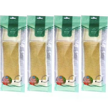Derma Naturel Palmiye Örme İpli 8x24 cm 4'lü Banyo Kemeri