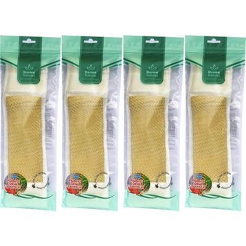 Derma Naturel Palmiye Örme İpli 8x24 cm 4'lü Banyo Kemeri