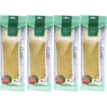 Derma Naturel Palmiye Örme İpli 8x24 cm 4'lü Banyo Kemeri