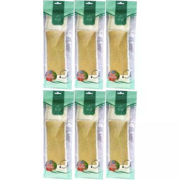 Derma Naturel Palmiye Örme İpli 8x24 cm 6'lı Banyo Kemeri