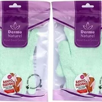 Derma Naturel Parmaklı 2xMS-23 Banyo Eldiveni