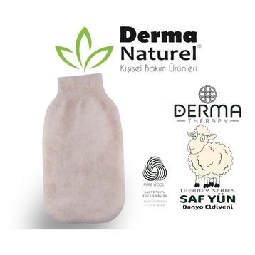 Derma Naturel Therapy Saf Yün Banyo Eldiveni