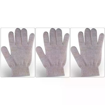 Derma Naturel Therapy Saf Yün Parmaklı T-478 3'lü Banyo Eldiveni
