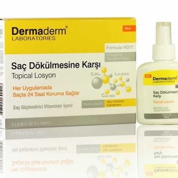 Dermaderm 250 ml Formula HD-77 Saç Dökülmesine Karşı Topical Solusyon