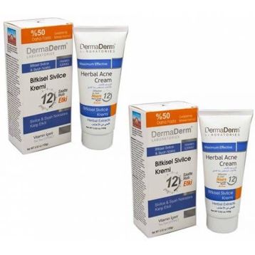 Dermaderm 2x100 gr Bitkisel Sivilce ve Siyah Nokta Kremi