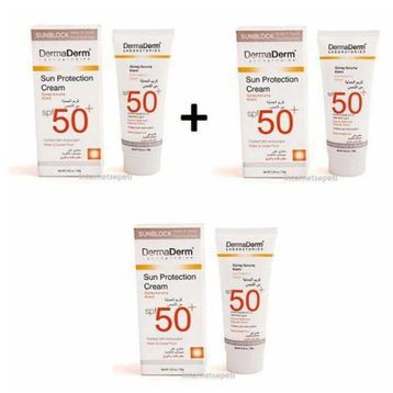 DermaDerm Sun Protection SPF 50 3x100 ml Krem