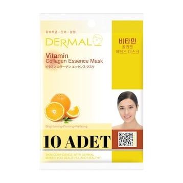 Dermal 10 Adet Vitamin Özlü Kolajen Maskesi