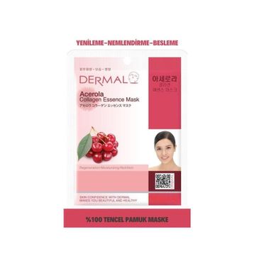 Dermal 23 gr Barbados Kirazı Özlü Kollajen Maskesi