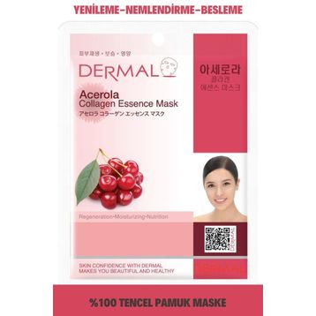 Dermal 23 gr Barbados Kirazı Özlü Kollajen Maskesi