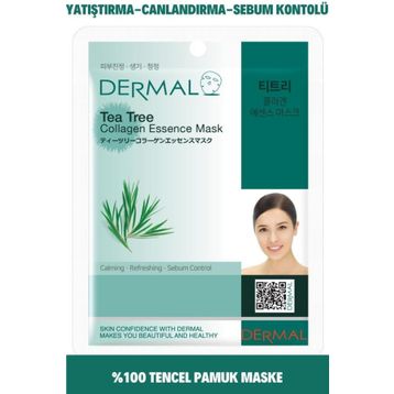 Dermal 23 gr Çay Ağacı Özlü Kollajen Maskesi
