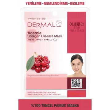 Dermal Barbados Kirazı Özlü 23 g Kolajen Yüz Maskesi