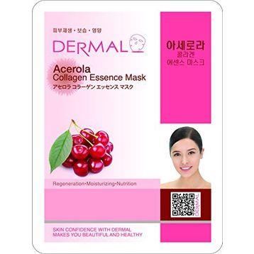 Dermal Barbados Kirazı Özlü 23 g Kolajen Yüz Maskesi