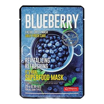 Dermal Blueberry Facial Sheet Maske