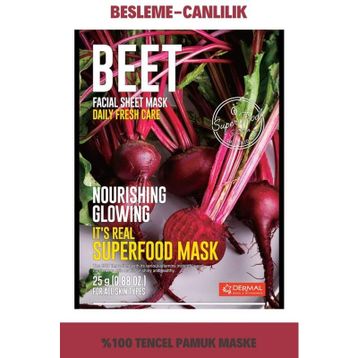 Dermal Pancar It's Real Super Gıda 25 gr Yüz Maskesi