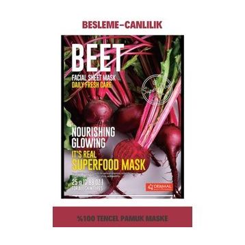 Dermal Pancar It's Real Super Gıda 25 gr Yüz Maskesi