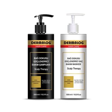Dermalog 500 ml Bağ Dokusu Güçlendirici Yıpranmış ve İşlem Görmüş Saçlar İçin Onarıcı Bakım Şampuanı