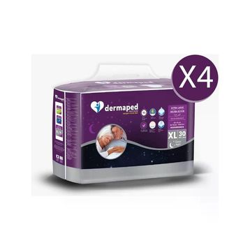 Dermaped Gece XL 120 x 170 cm 120 Adet Bel Bantlı Yetişkin Hasta Bezi