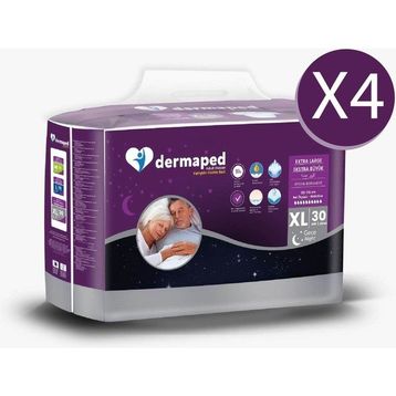 Dermaped Gece XL 120 x 170 cm 120 Adet Bel Bantlı Yetişkin Hasta Bezi