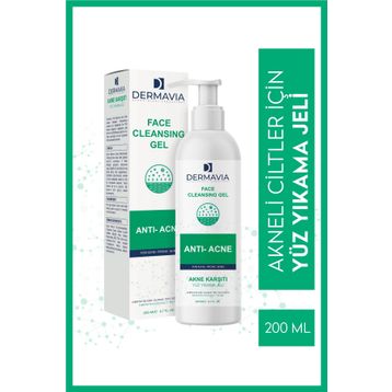 Dermavia Akne Karşıtı 200 ml Yüz Yıkama Jeli