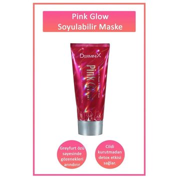 Derminix 100 ml Pink Glow Detox Etkili Greyfurt Özlü Soyulabilir Maske
