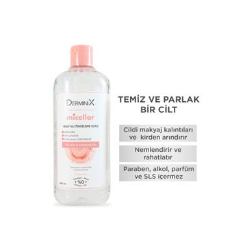 Derminix 400 ml Micellar Makyaj Temizleme Suyu